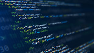 Code editor displaying web development projects